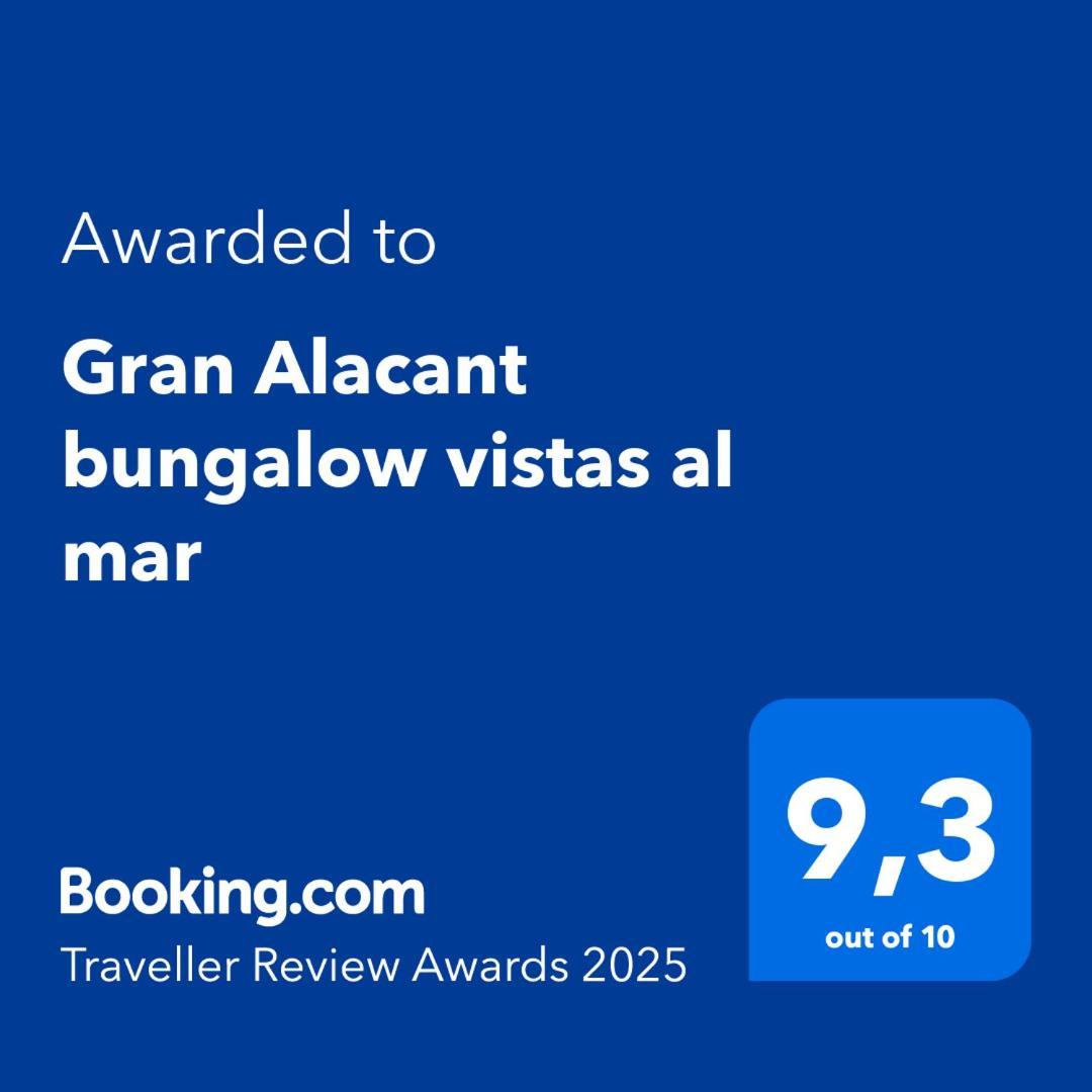 Gran Alacant Bungalow Vistas Al Mar Екстериор снимка